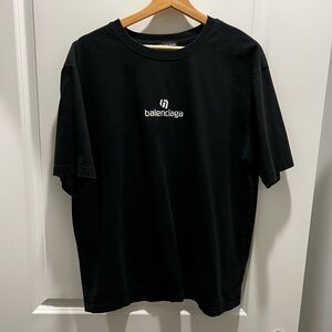 balenciaga logo tshirt